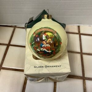 Disney The Brave Little Taylor 1938 Cream Glass Ornament